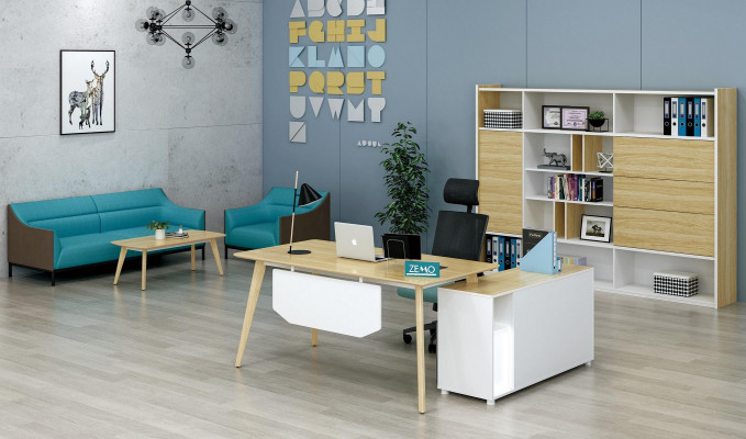 Home Office Regaler Schiefer Holz Ariichtung Bürosmichlen Akteschiefer.