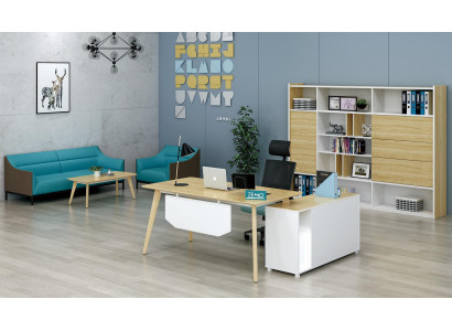 Home Office Regaler Schiefer Holz Ariichtung Bürosmichlen Akteschiefer.