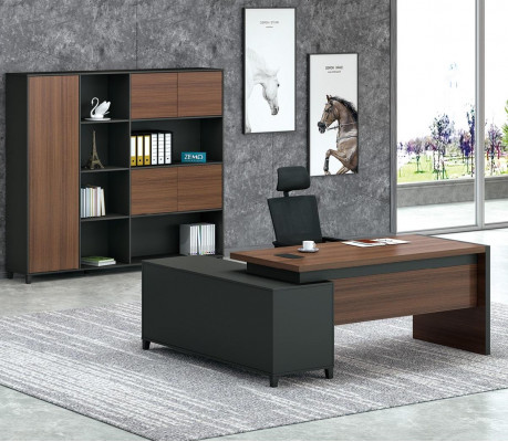 Wënkelschreibtisch Dësch Home Office Büroanlagen Dëscher Büro Miwwelen