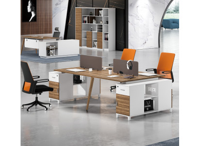 Bürosdësch Miwwel Ariichtung Ausstafféierung Callcenter 4 Aarbechtsplazen