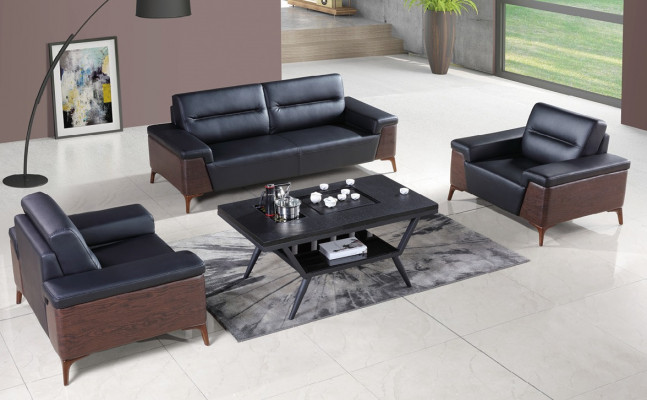 Design Sofasëtz Set 3+1+1 Sëtzer Lieder Couch Polster Sofacen Büroafiichtung Nei