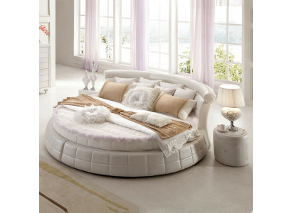 Klassesch Rond Better - Rond Luxus Designer Bett Gestoppt Elegant Lieder Samt