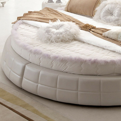 Klassesch Rond Better - Rond Luxus Designer Bett Gestoppt Elegant Lieder Samt