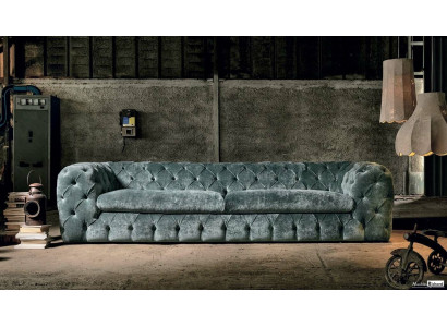 Luxus Chesterfield Designer Couchen Lieder Sofa Textil Stoff XXL grouss Couchen