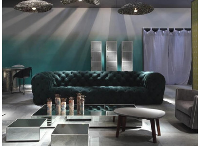 Chesterfield Viersëtzer XXL Luxus Lounge Clubcouch fir Exklusiven