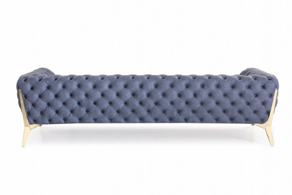 Luxus Héichwäerteg Canapé Couch Polstersëtz 3+2+1 Garnitur Chesterfield Garnituren