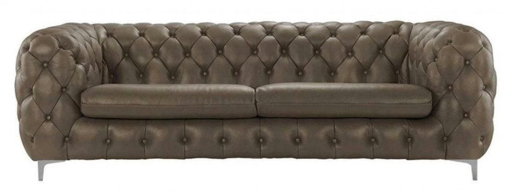 Chesterfield Sofa Braun XXL Grouss Lieder Wunnzëmmer Miwwelen 4 Sëtzer Violett Giel Gréng