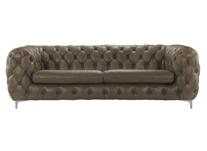 Chesterfield Sofa Braun XXL Grouss Lieder Wunnzëmmer Miwwelen 4 Sëtzer Violett Giel Gréng