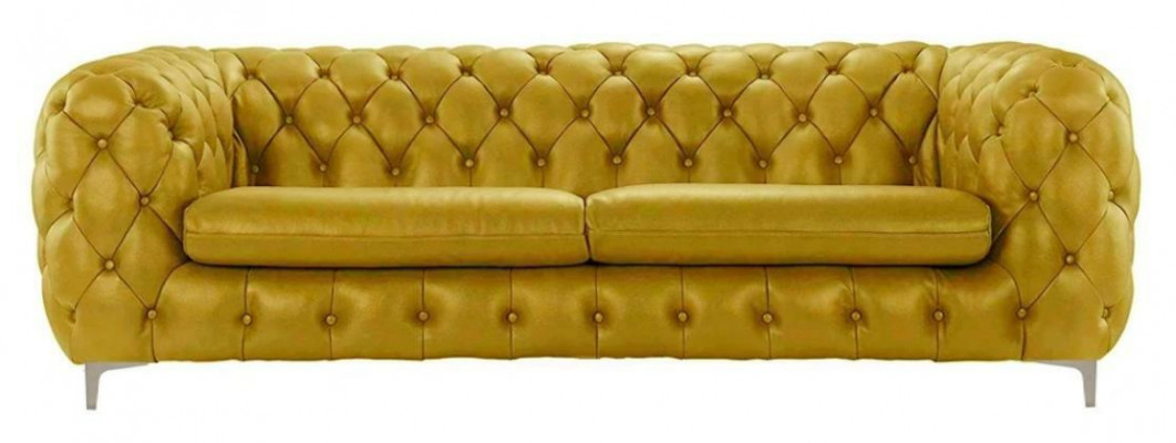 Chesterfield Sofa Braun XXL Grouss Lieder Wunnzëmmer Miwwelen 4 Sëtzer Violett Giel Gréng