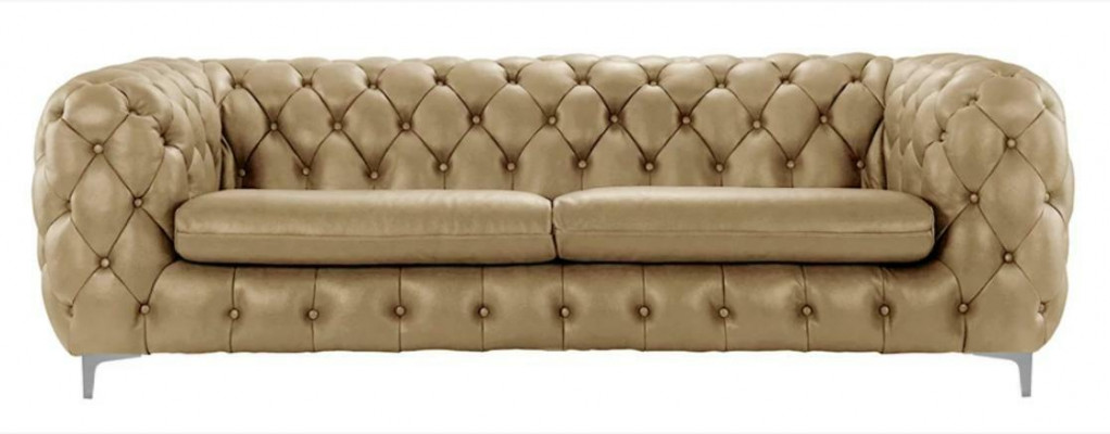 Chesterfield Sofa Braun XXL Grouss Lieder Wunnzëmmer Miwwelen 4 Sëtzer Violett Giel Gréng