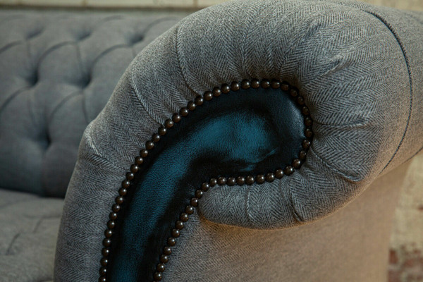 Designer Chesterfield gro Sofas Polstersofaen Textil Relax Miwwelen