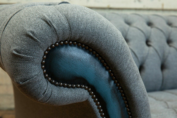 Designer Chesterfield gro Sofas Polstersofaen Textil Relax Miwwelen