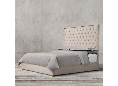 Chesterfield Designer Bett Schlofzëmmer Textil Lieder Polster 140/160/180/200 cm