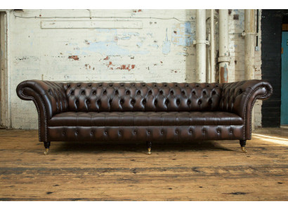 Klassesch Chesterfield Lieder Polster Luxus Sofa Design Couche Sofaen 4 Sëtzer Neit
