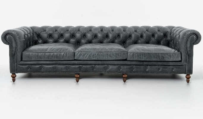 Chesterfield Sofa-Garnitur Sofa Couch Polster 321 Sëtzer Lieder Couchen