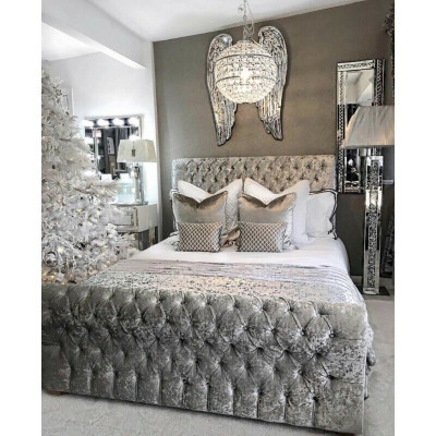 Chesterfield Bett Schlofkummer Better Textil 180x200cm Samett Grouss Hotel Gro Neu