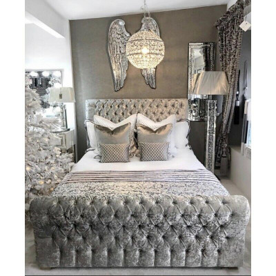 Chesterfield Bett Schlofkummer Better Textil 180x200cm Samett Grouss Hotel Gro Neu