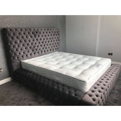 Moderne stilvoll Chesterfield Bett Schlofkummer Better Textil Miwwelen