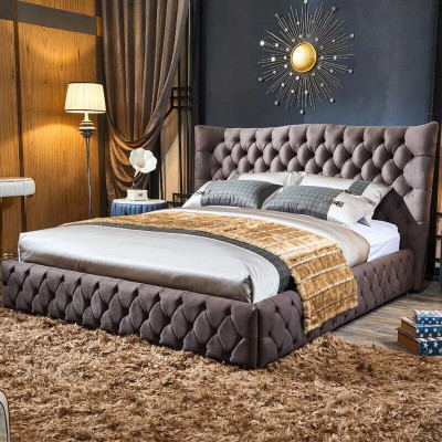 Chesterfield Grousst Bett Grousst Kappdeel Oueren Better Polster Duebelbett