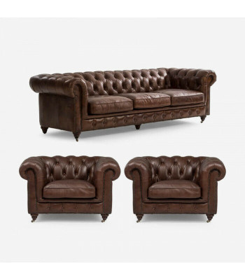 Sëtzgarnitur 3+1 Sëtzer Couch Polster Sëtz Chesterfield Couchen Textil Lieder Nei