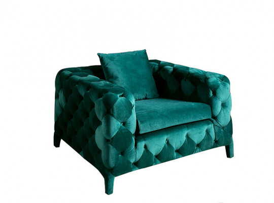Gréng Chesterfield 3+1 Sitzgarnitur Sofa Stoff Couchen Polster Garnitur