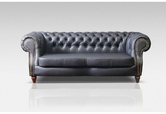 Chestefield Sofa Garnitur Ledersofa Sofa Polster Garnitur Canapé 3+2+1 Nei