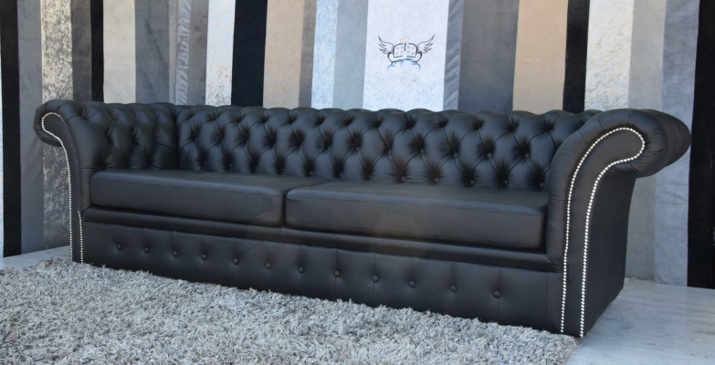 Elegante Chesterfield Canapé Designer Couche Polster Garnitur Deko Couches