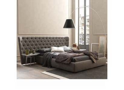Grousst Chesterfield Luxus Duebelbett Designer Schlofzëmmer Miwwelen
