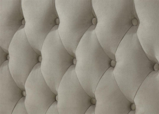 Chesterfield Textil Polster Bett Designer Better Beige Hotel Duebel Schlofkummer