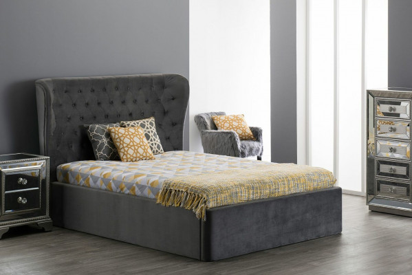 Chesterfield Design Bett 180x200cm Gro seng Schlofkummer Better Hotel Polster Luxus