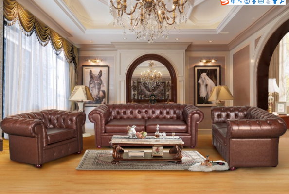 Chesterfield Canapé Sofa 2+1 Sëtzer Lieder Canapé Sëtz Garnitur Sofa Garnituren 2+1