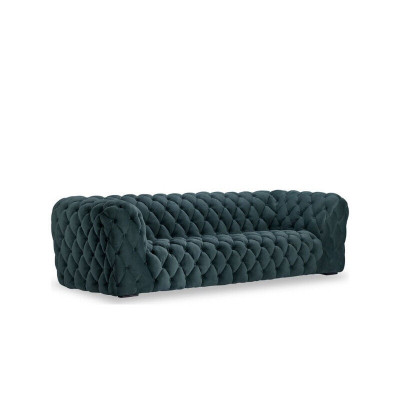 Extra Luxus Klass Sofa - Chesterfield Grouss XXL Canapé - Véiersëtzte Sëtz Këssen