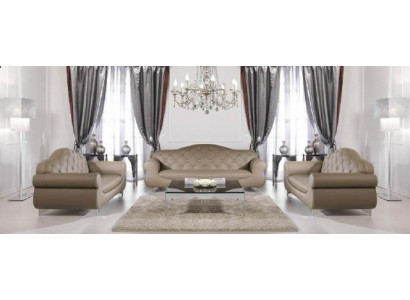 Sofa-Garnitur Chesterfield Couch Canapé Polster 3+1+1 Sofa-Garnitur Canapé Sofaen