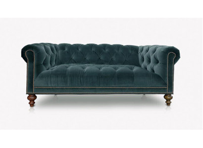 Klassesch Chesterfield Sofagarnitur Sofa Couch Polster 3+2+1 Sëtz Textil
