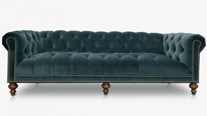 Klassesch Chesterfield Sofagarnitur Sofa Couch Polster 3+2+1 Sëtz Textil