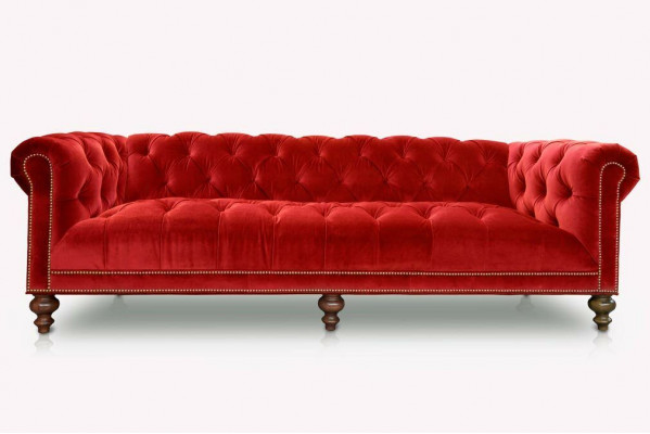 Klassesch Chesterfield Sofagarnitur Sofa Couch Polster 3+2+1 Sëtz Textil