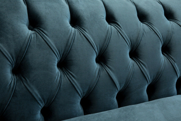 Chesterfield 4 Sëtz Sofa Polster Textil Couchen Wunnzëmmer Canapé