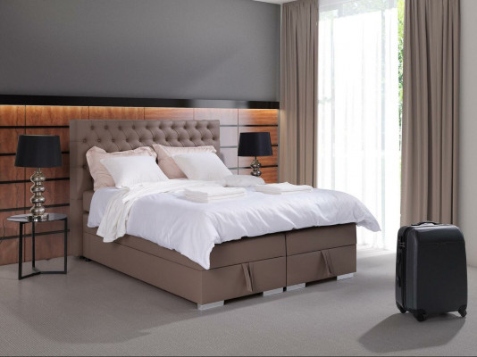 Komplett Boxspringbett Matratz Topper Hotel Duebel Better Chesterfield Nei