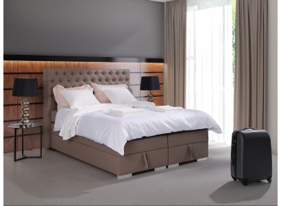 Komplett Boxspringbett Matratz Topper Hotel Duebel Better Chesterfield Nei
