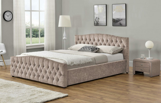 Gepolstertent Designer-Bett Textil-Lieder Polster Better 180x200cm Schlofzëmmer