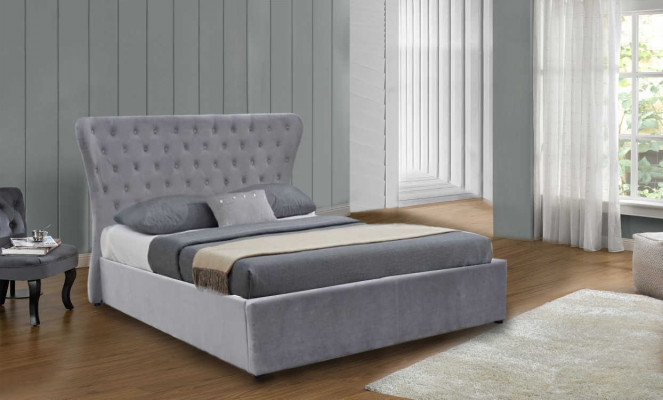 Grousst Chesterfield Duebelbett Luxus Better Designer Schlofzëmmer Bett