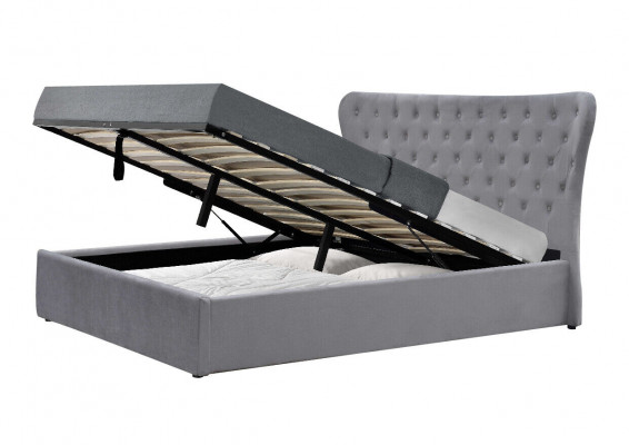 Grousst Chesterfield Duebelbett Luxus Better Designer Schlofzëmmer Bett