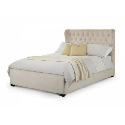Chesterfield Design Polster Englescht Bett Duebelbett Beige Better 160/180x200
