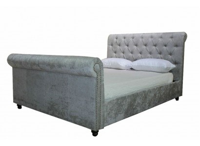 Design Chesterfield Bett Textil Samt Polster Lieder Hotel Better Schlofkummer Nei