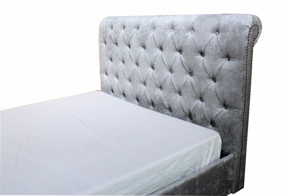 Design Chesterfield Bett Textil Samt Polster Lieder Hotel Better Schlofkummer Nei