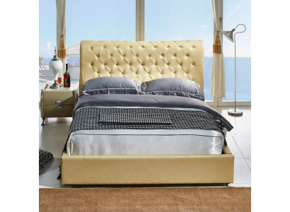 Beige Chesterfield Bett Design Schlofkummer Englesch Better Stoff Polsterung