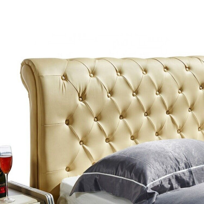 Beige Chesterfield Bett Design Schlofkummer Englesch Better Stoff Polsterung