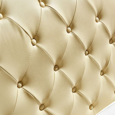 Beige Chesterfield Bett Design Schlofkummer Englesch Better Stoff Polsterung