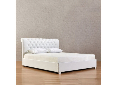 Chesterfield Designer Bett Schlofzëmmer Konschtlieder Polster 140/160/180/200 cm