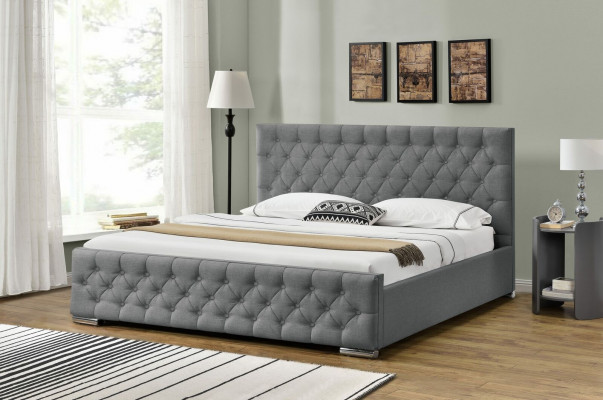 Chesterfield Bett Design Schlofkummer Englesch Better 200x200cm Textil Polster